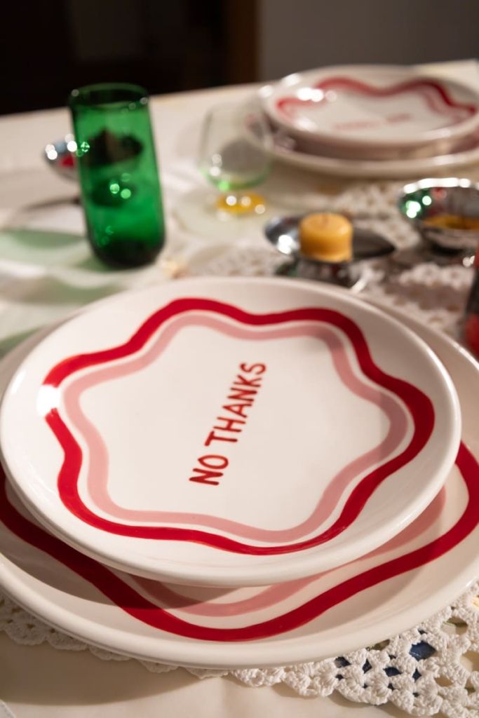 No Thanks Dessert Plate