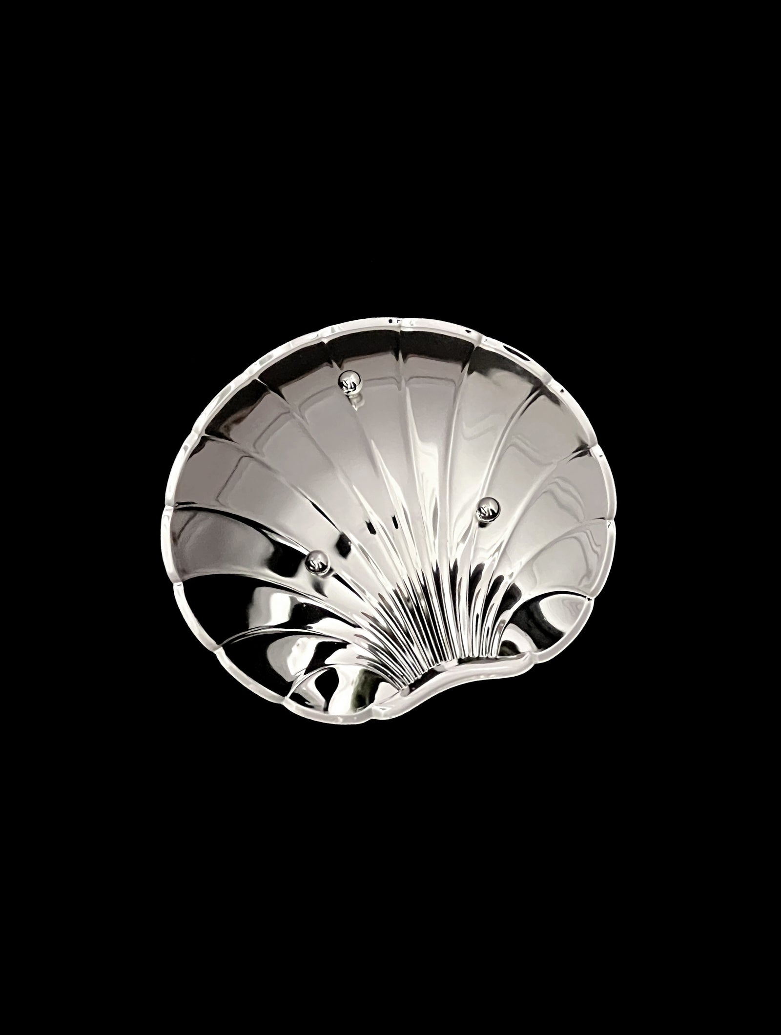 Silver-Plated Shell Dish