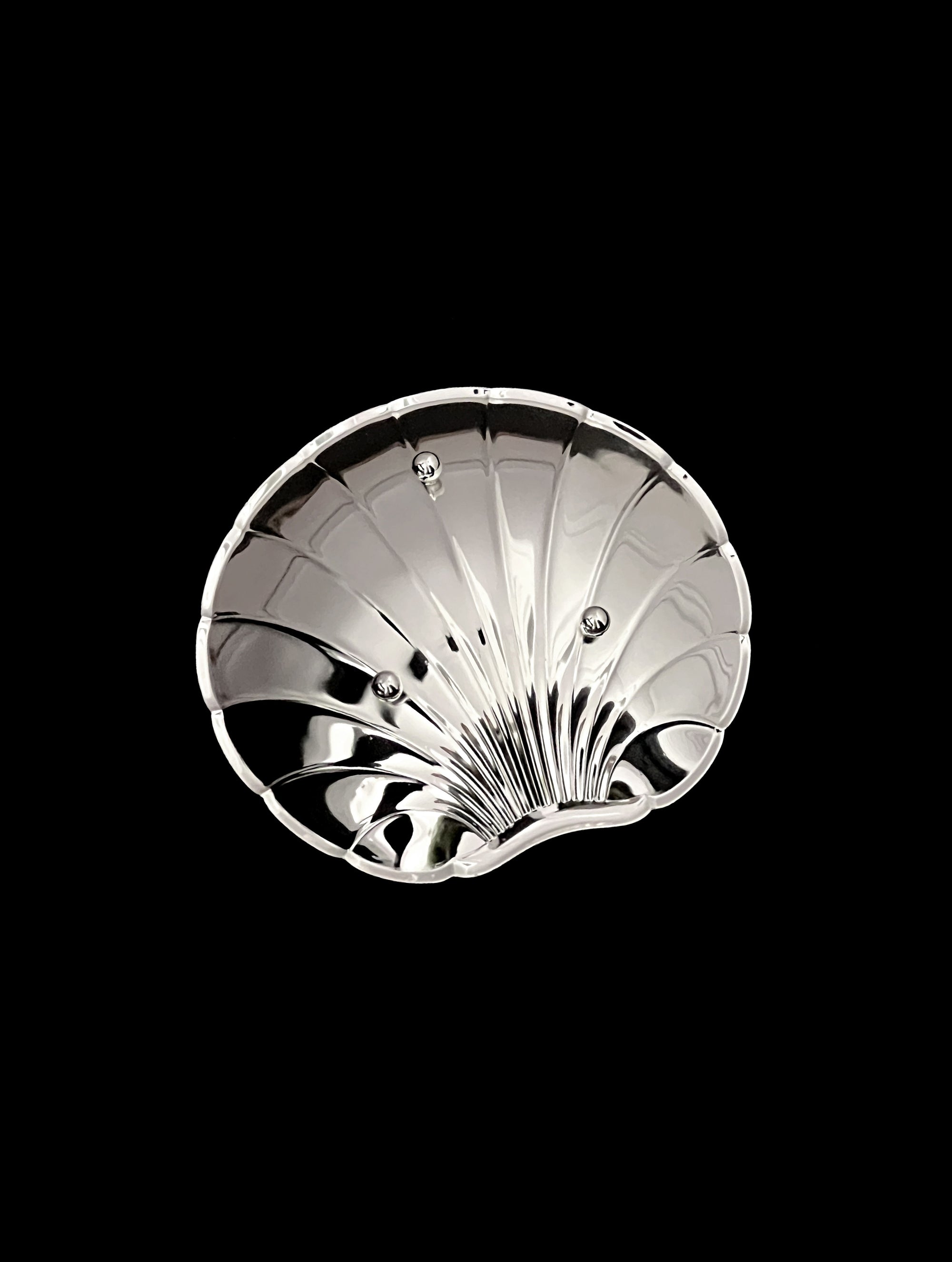 Silver-Plated Shell Dish