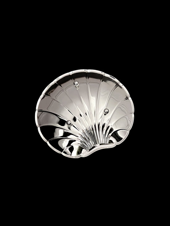 Silver-Plated Shell Dish
