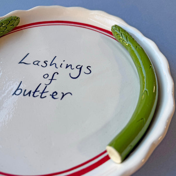 'Lashings of Butter' Asparagus Serving Platter