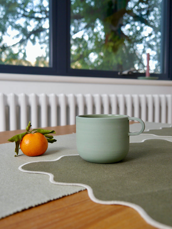 Curved Mug, Sage