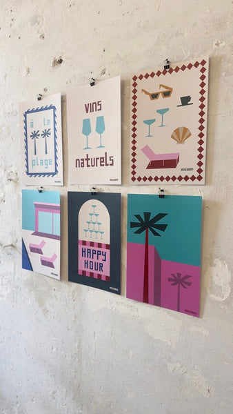 A La Plage A3 Print