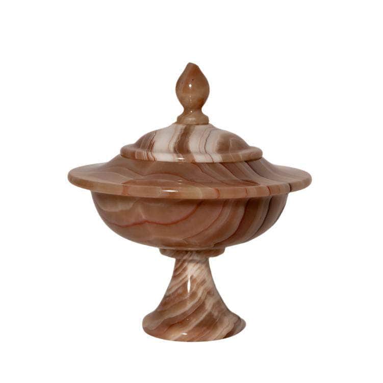 Vintage Onyx Stemmed Bowl