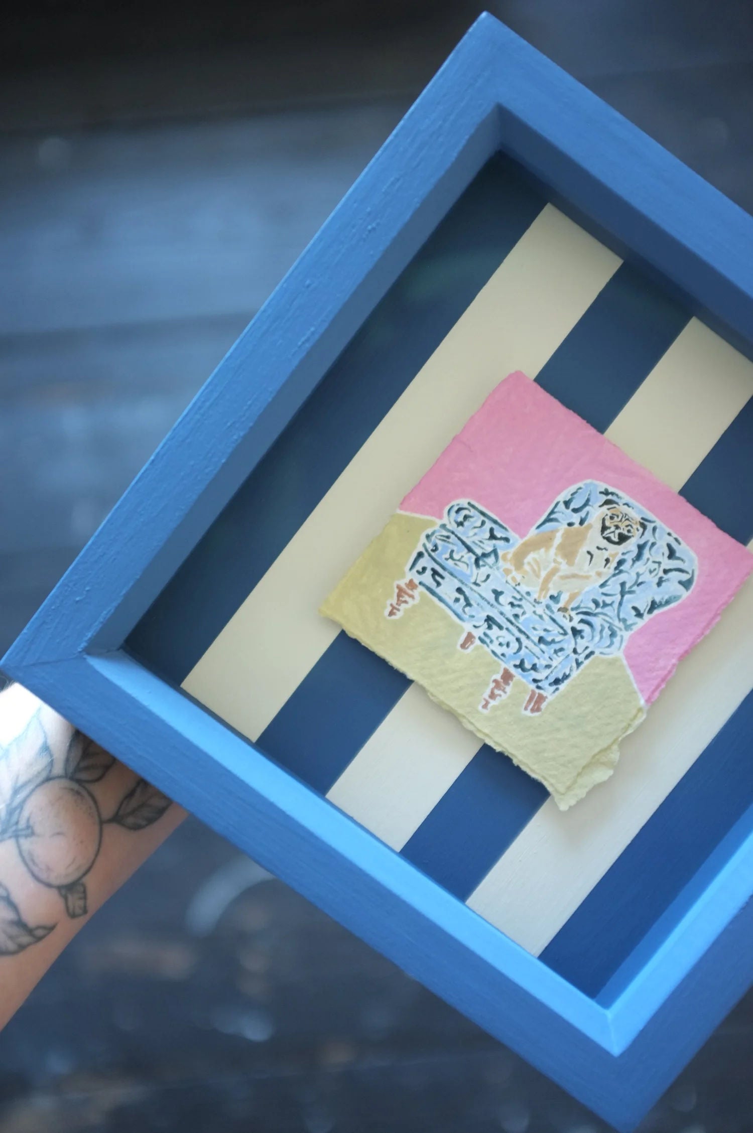 Pug On Chair Artwork