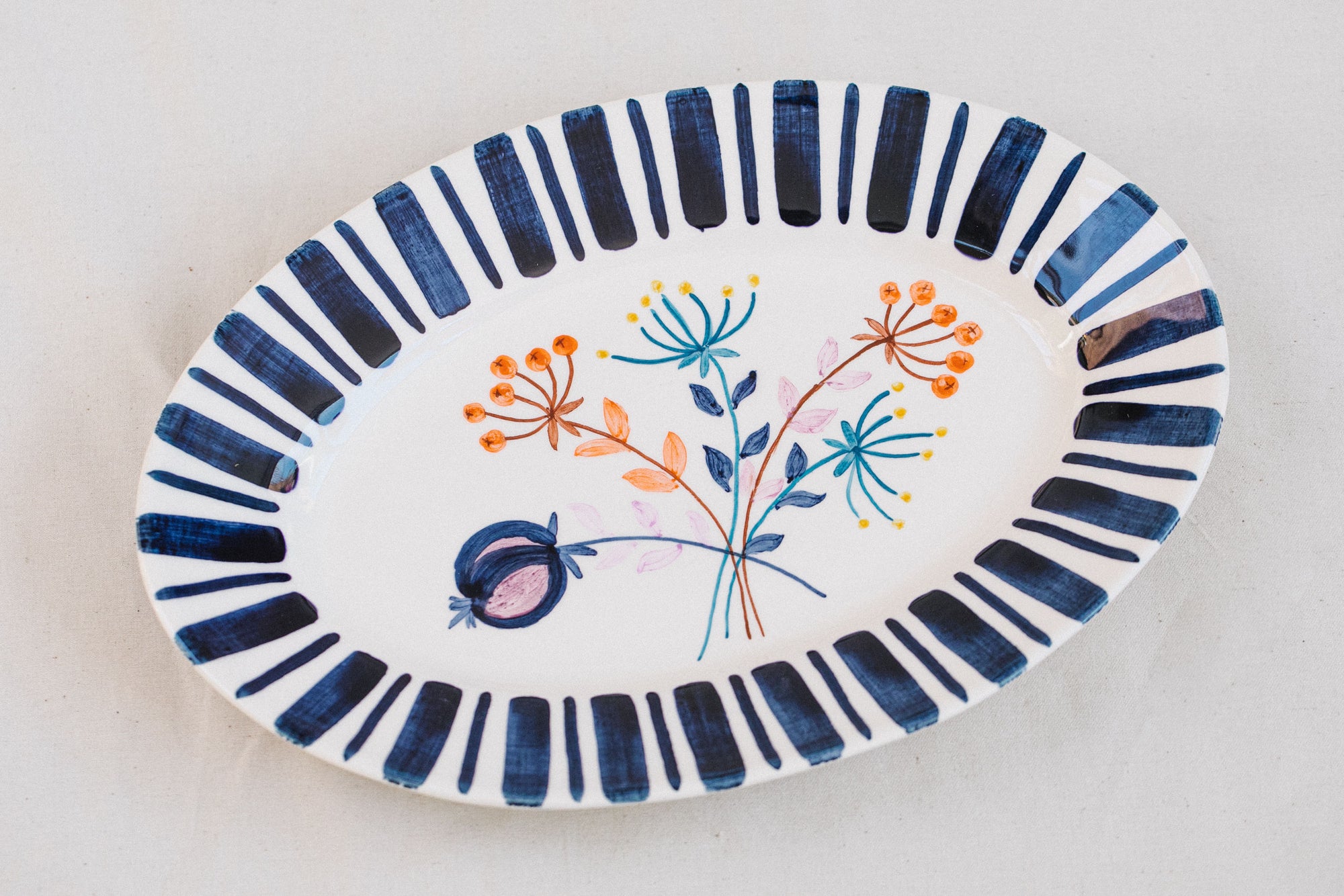 Deep Blue Serving Platter – The Portuguese Chitas