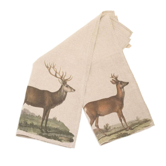 Linen Kitchen Towels DEER & ROE DEER Set of 2
