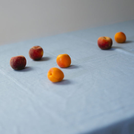 Blue Linen Tablecloth