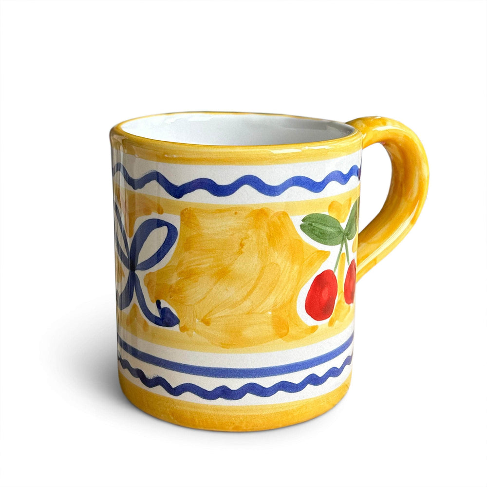 Yellow Cherry Fleur Mug
