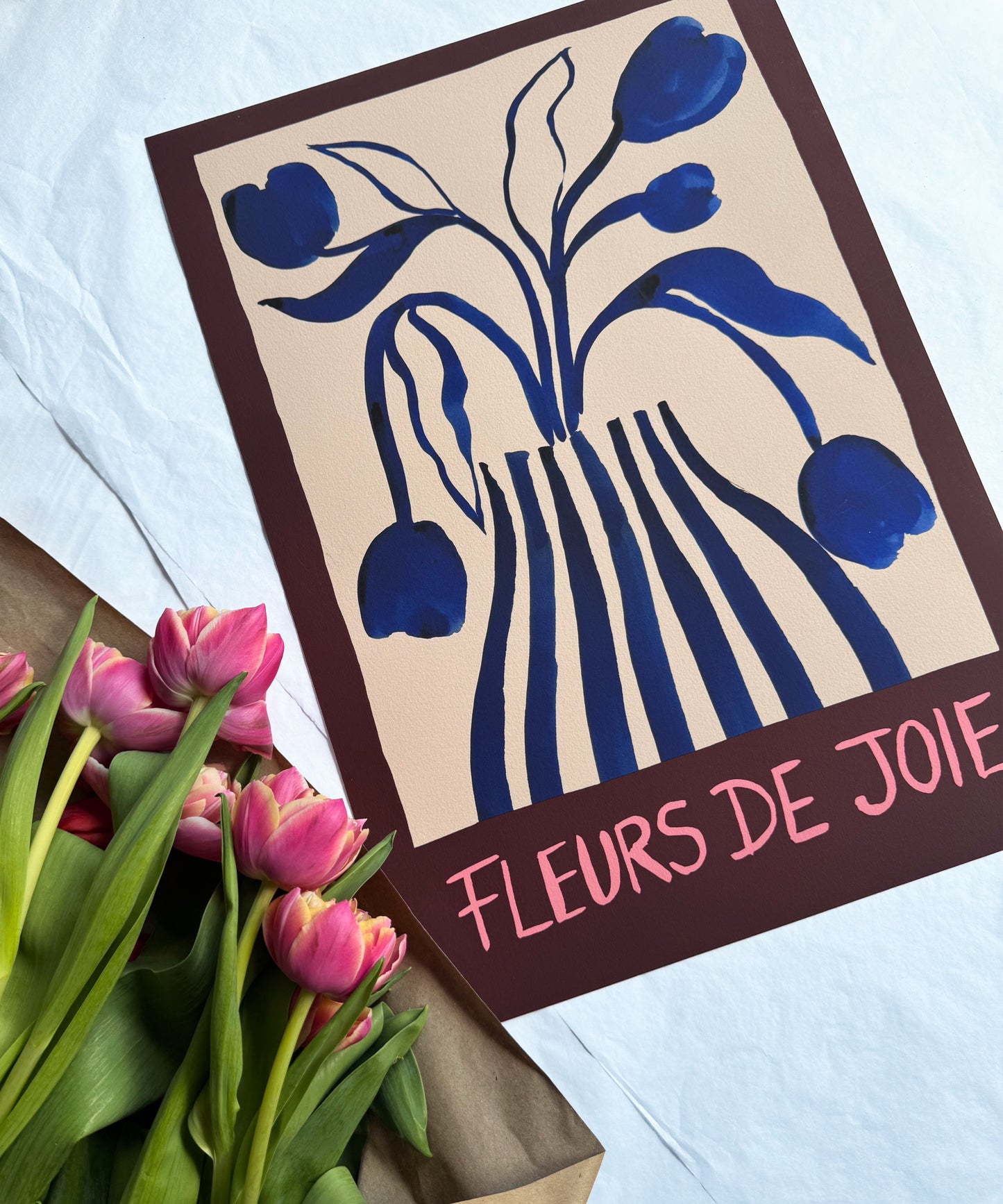 Fleurs de Joie (Flowers of Joy)- French Floral Art Print