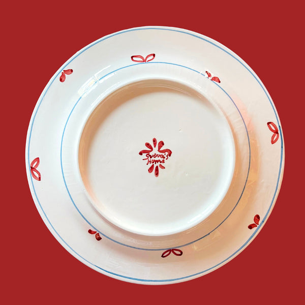 Sveva's Home Ceramic Red Dining Plate Set of 6