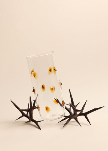 Yellow prickly Glasses (set of 4)