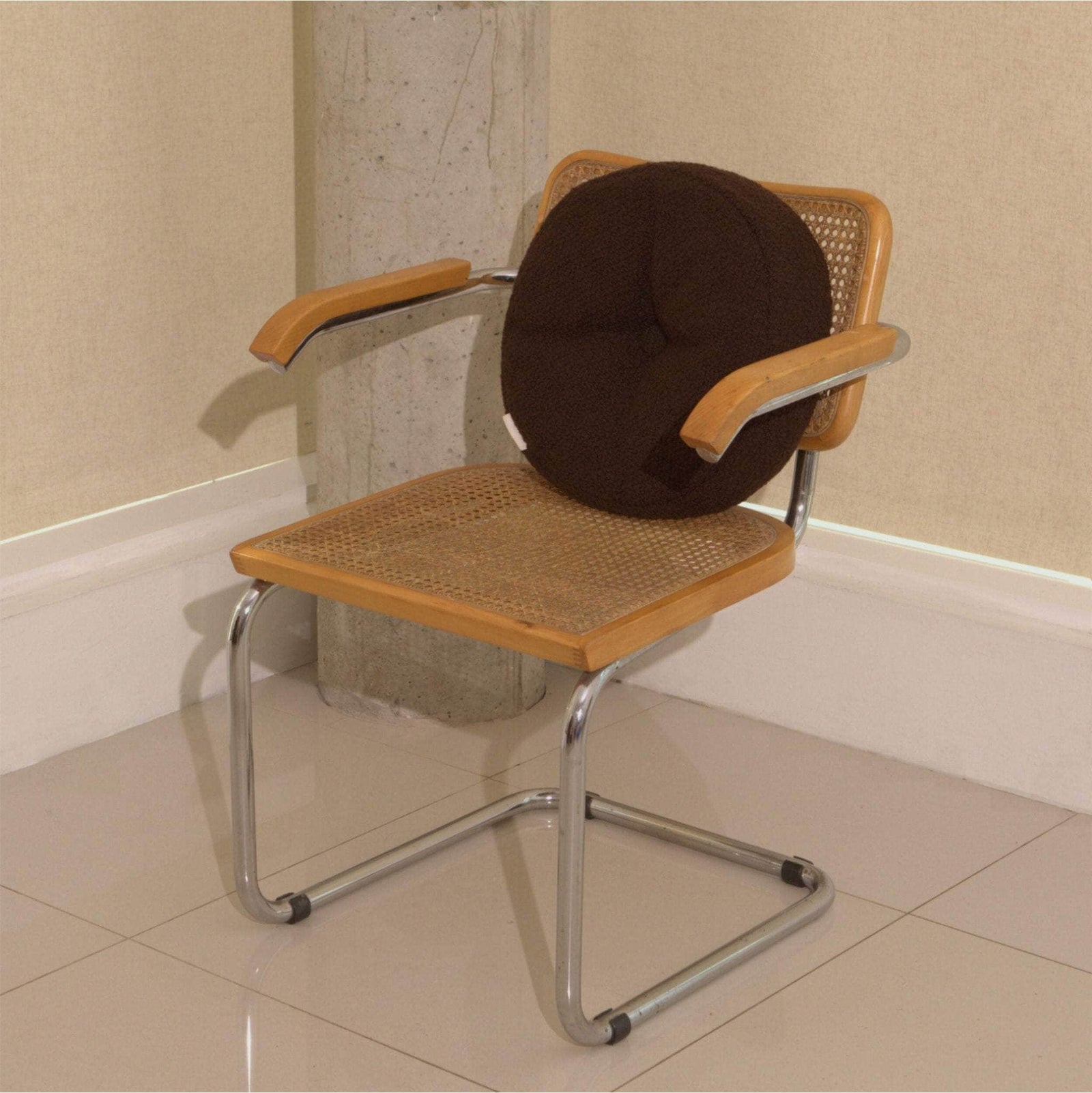 Le Rond - Wool Bouclé Cushion Chocolate