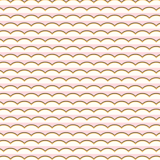 Scallops Wallpaper - Pink