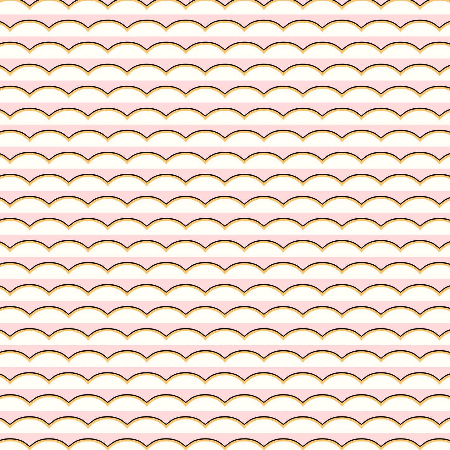 Scallops Wallpaper - Pink