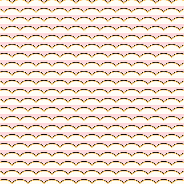 Scallops Wallpaper - Pink