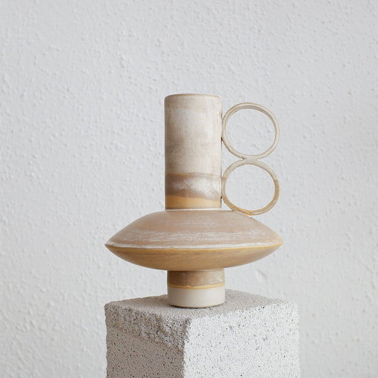 Small Bareino - Rustic Beige - Porcelain Vase