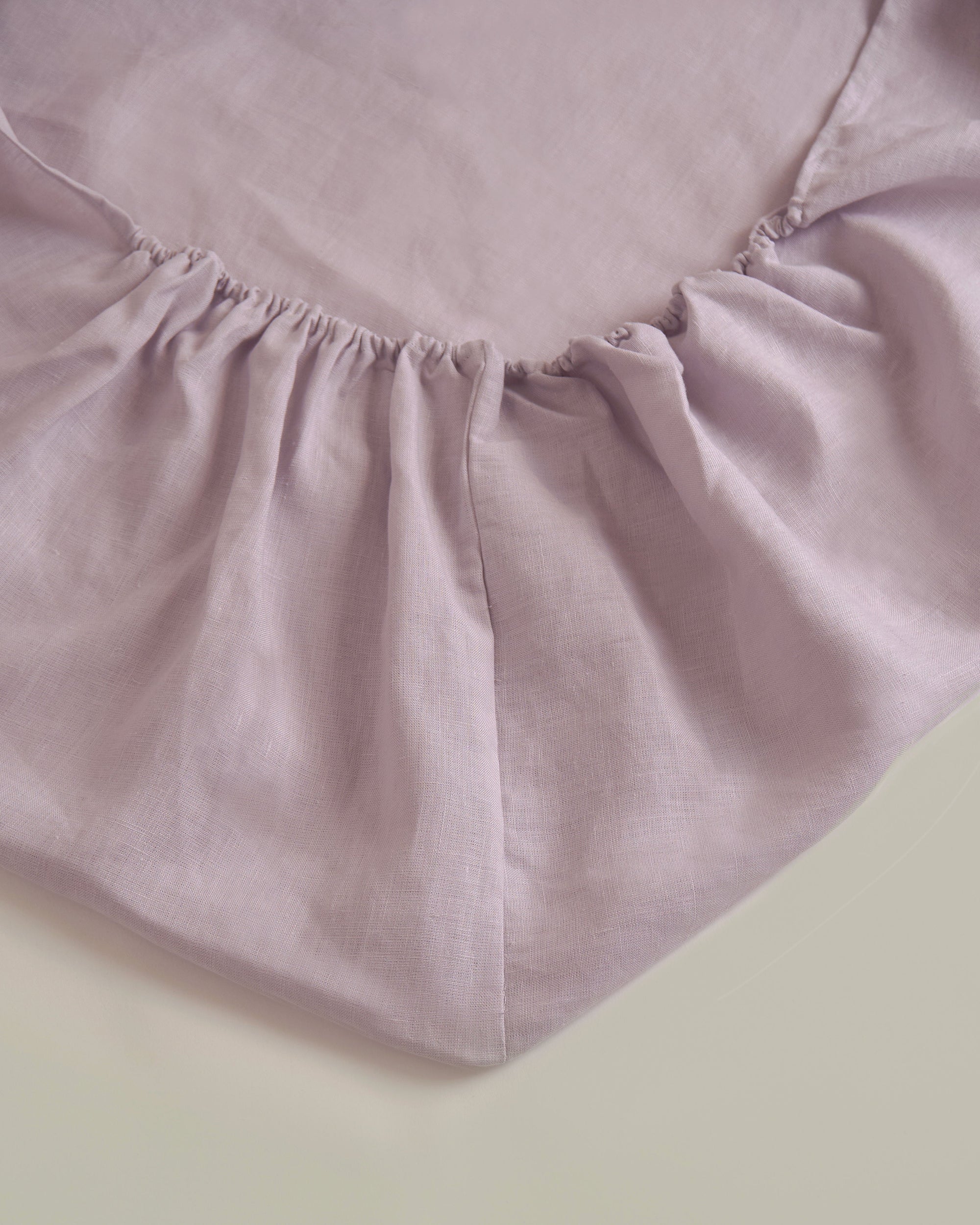 Hemp Fitted Sheet Pink Lilac