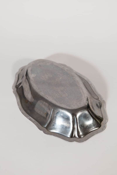 Vintage Adorned Oval Silver Dish