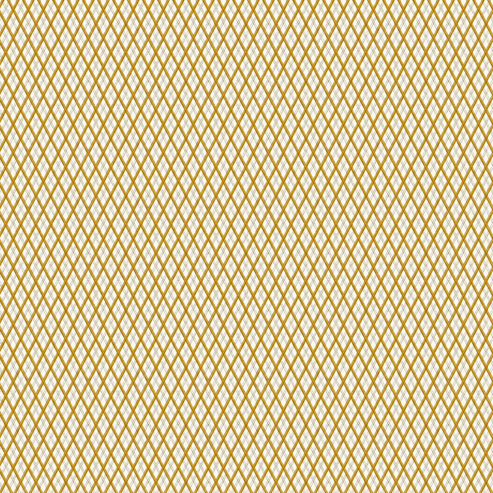 Little Lattice Wallpaper - Mustard