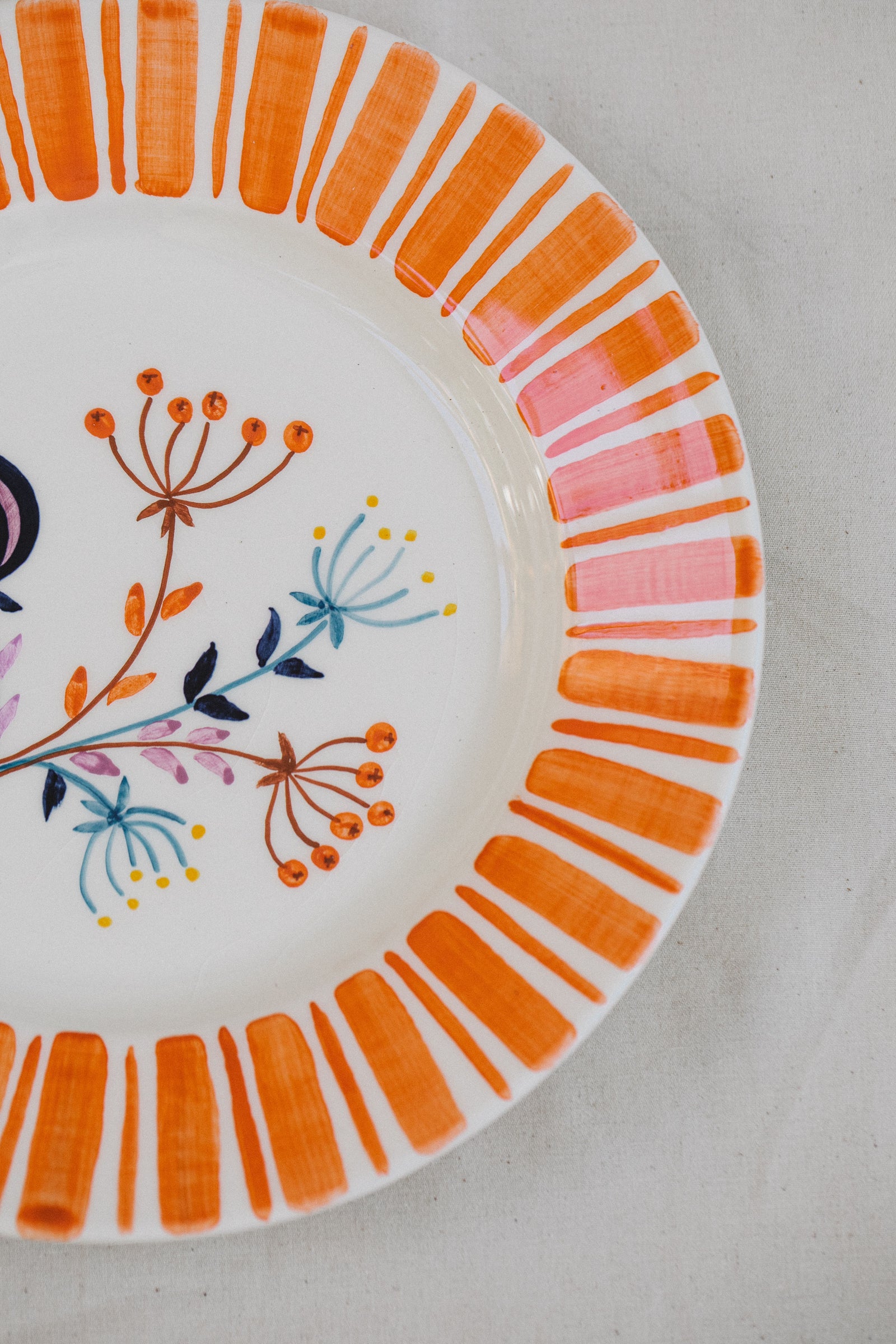 Orange Dinner Plate – The Portuguese Chitas