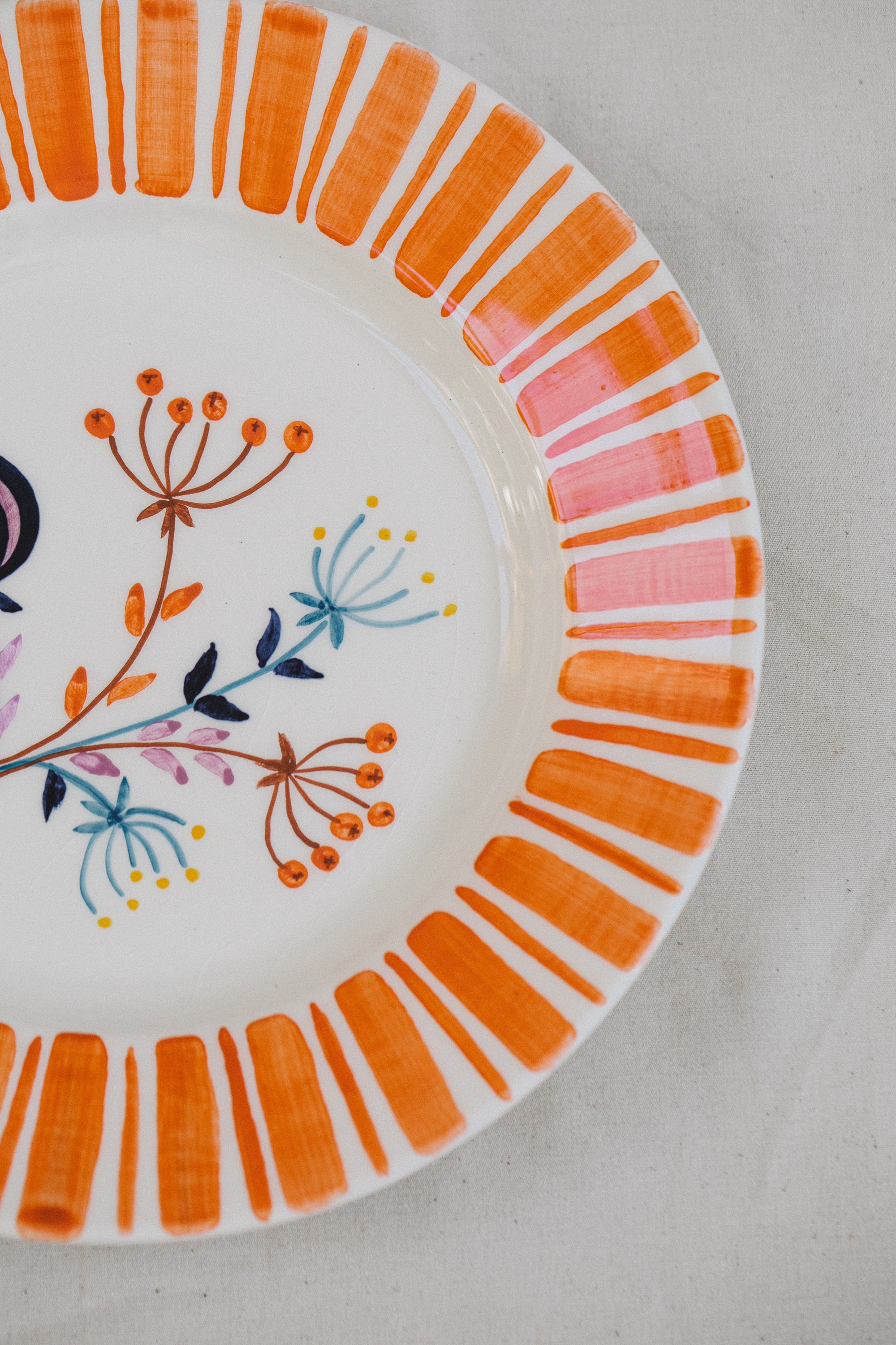 Orange Dinner Plate – The Portuguese Chitas