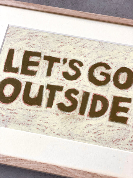 Words to the World - LET'S GO OUTSIDE Artwork