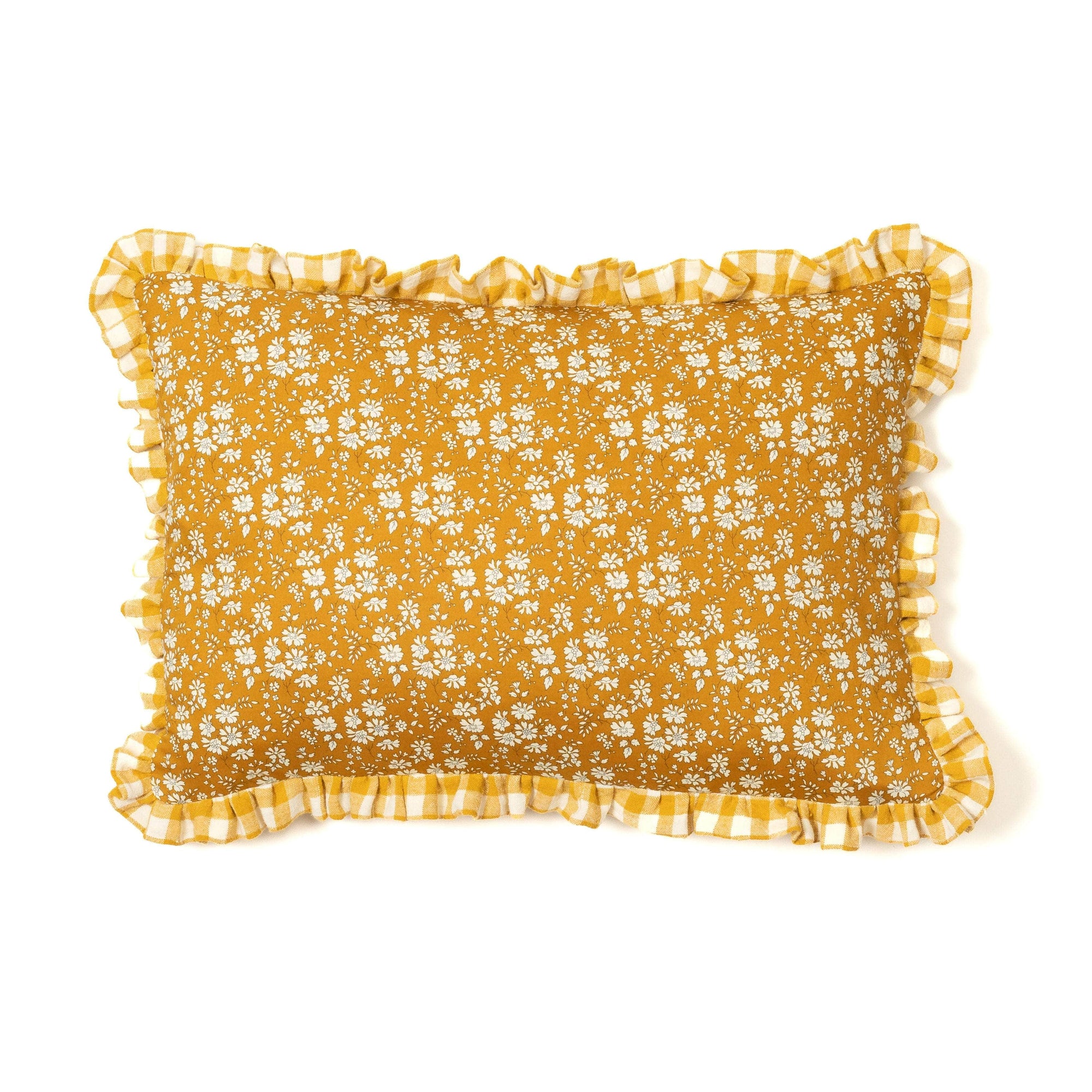 Ruffle Cushion made with Liberty Fabric 'Capel'