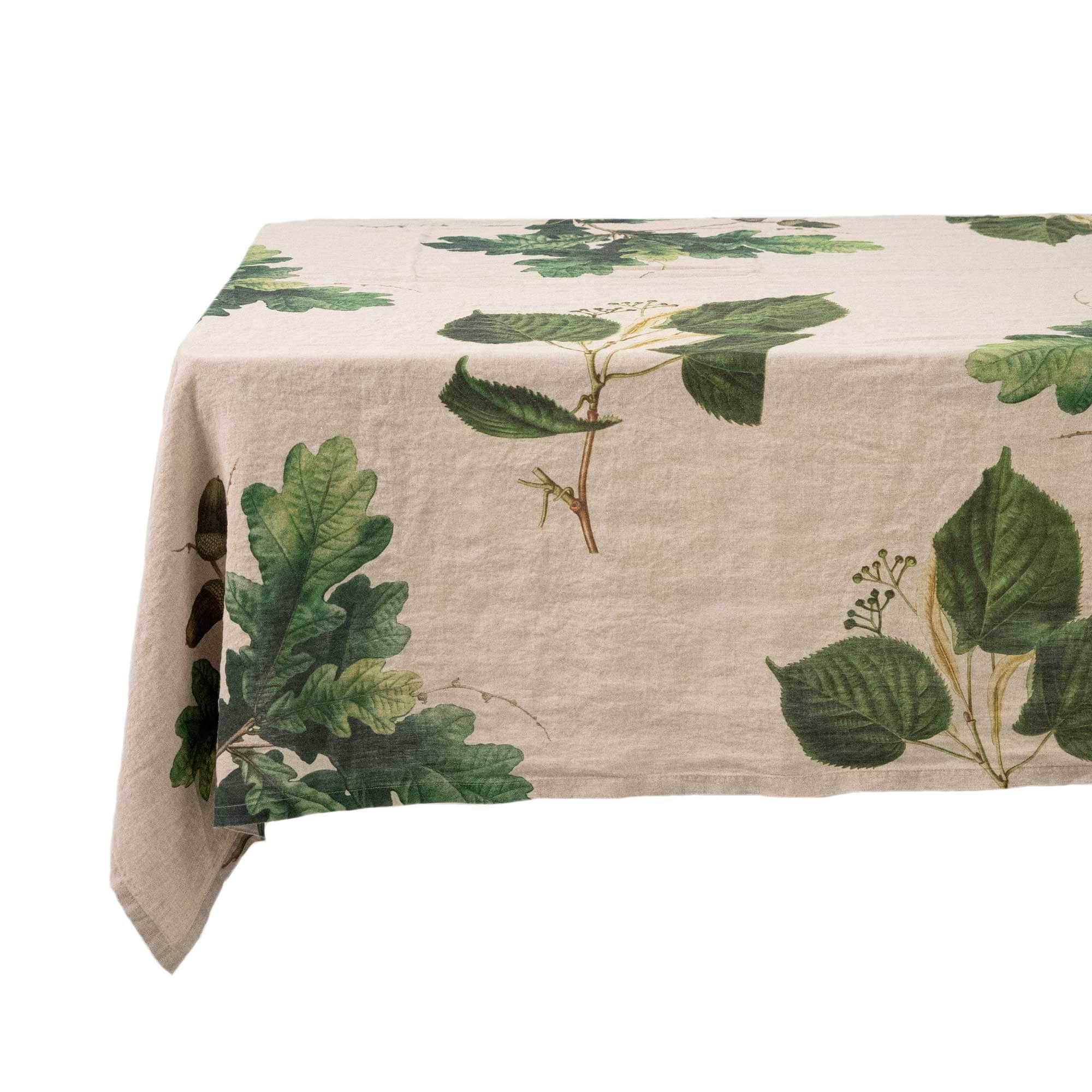 Linen tablecloth TREES