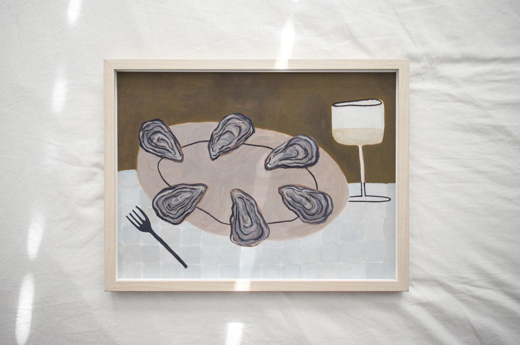 Half a Dozen Oysters Print