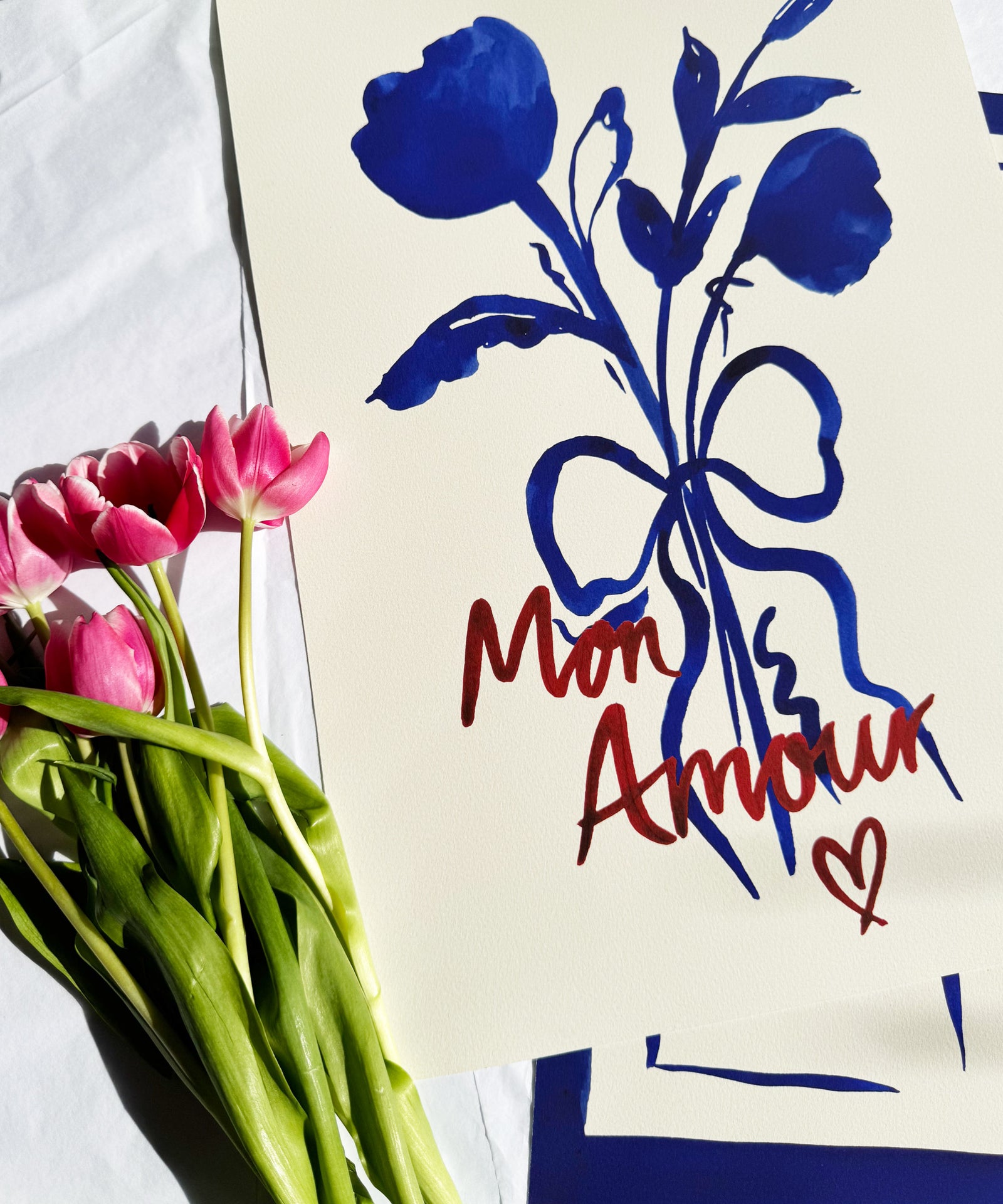 Mon Amour (My Love)- French Love Art Print