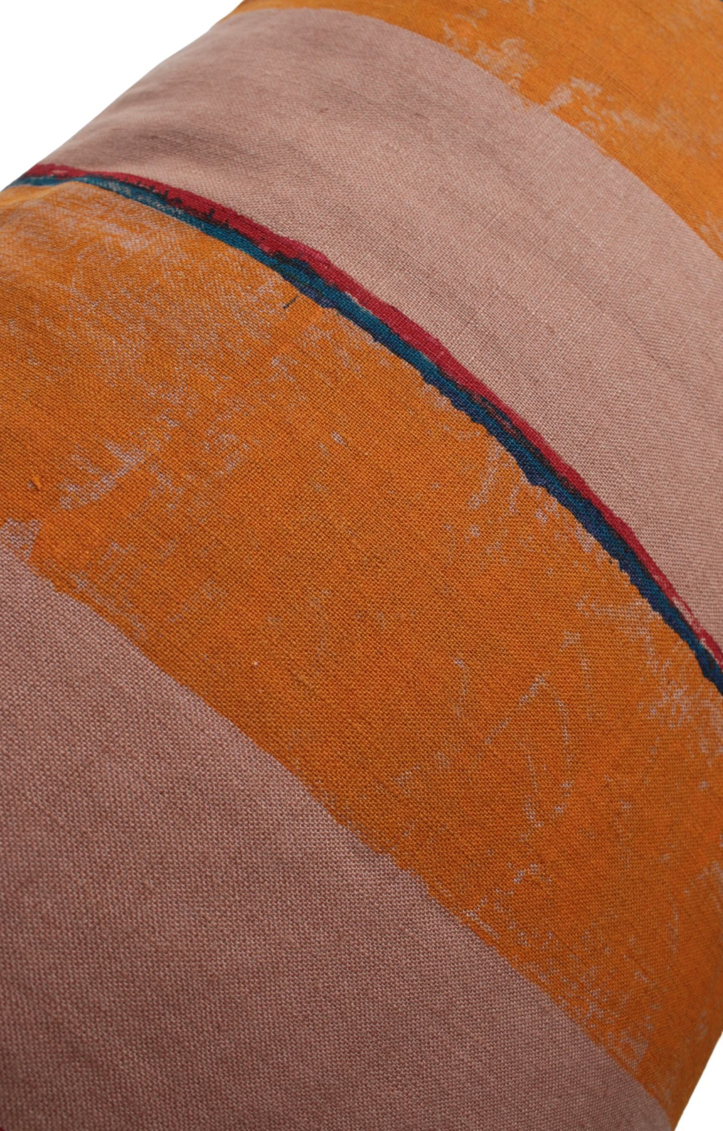 Oaxaca Terracotta Striped Cushion