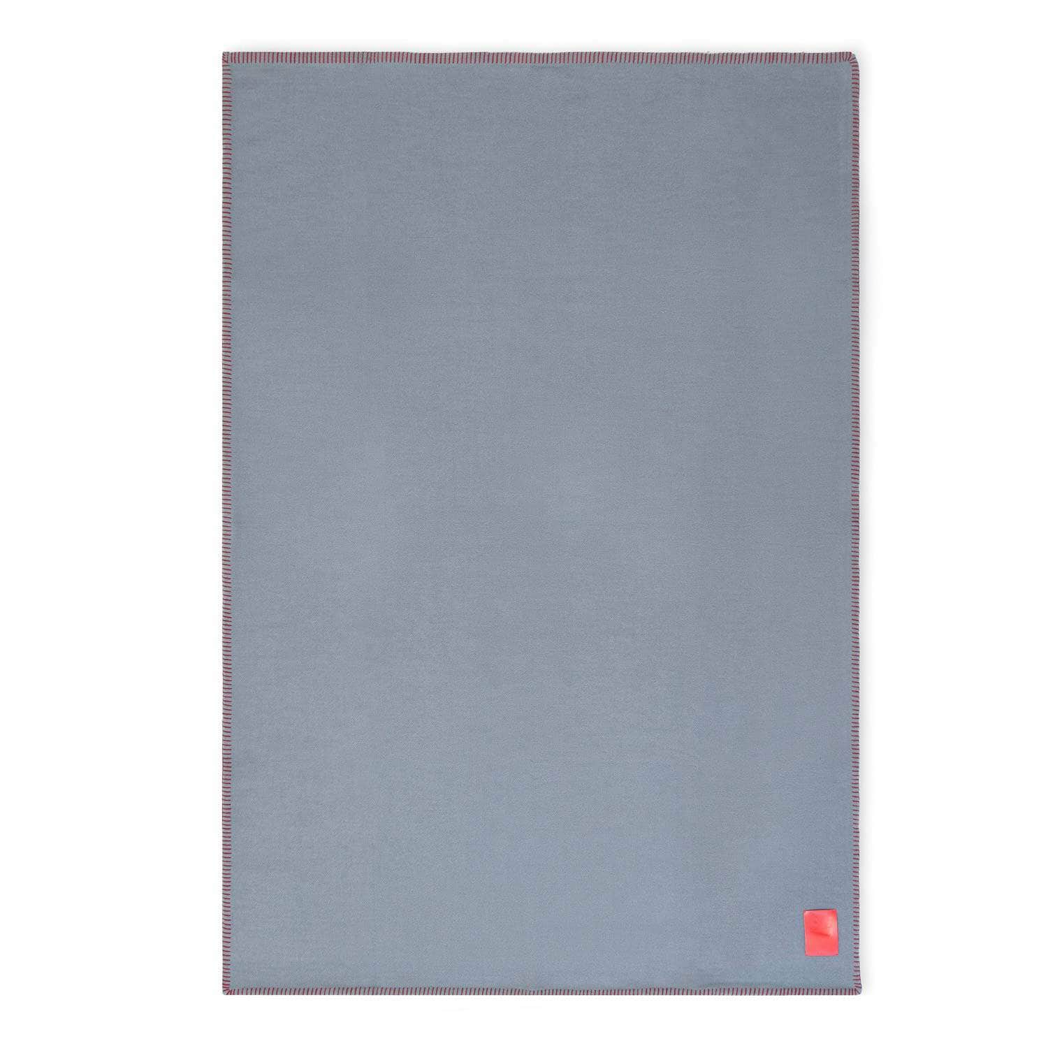 Merino Blanket Grey and Red