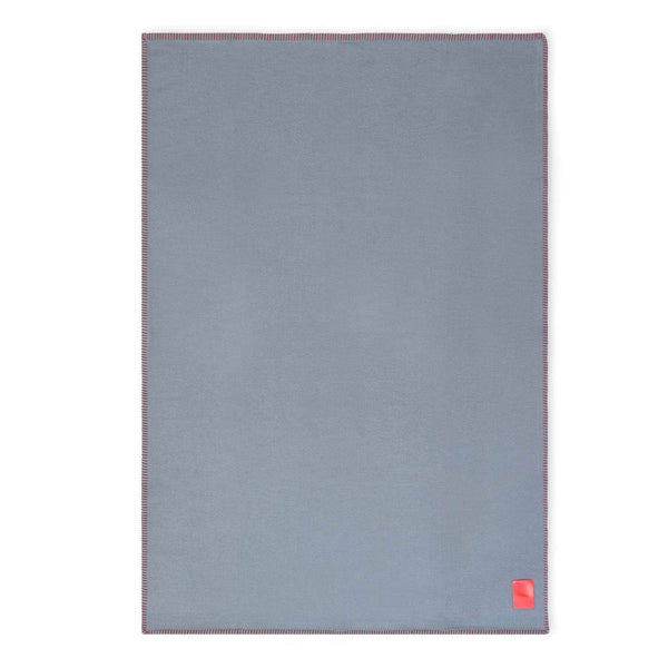 Merino Blanket Grey and Red