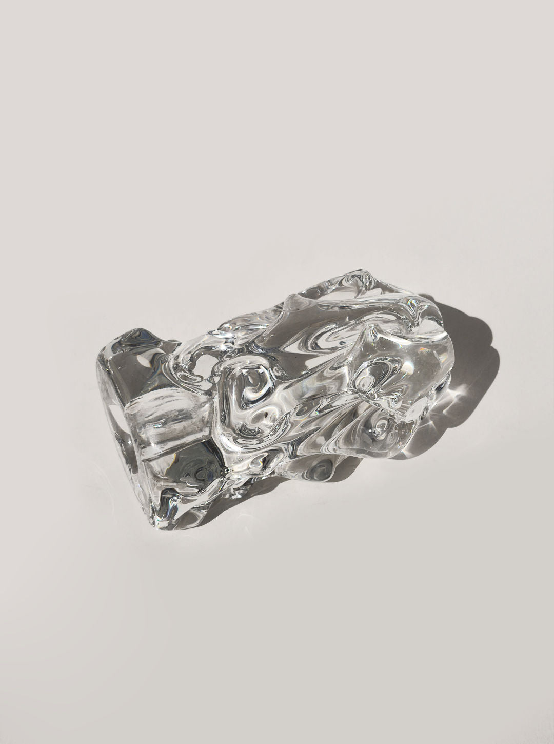 Organic Glass Candle Holder