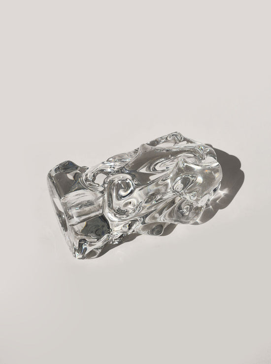 Organic Glass Candle Holder