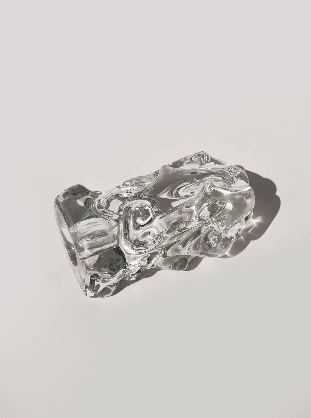 Organic Glass Candle Holder
