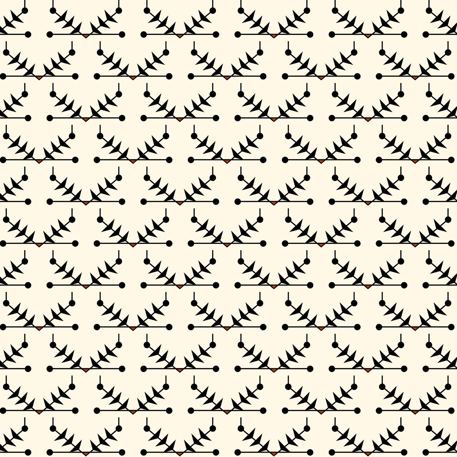 Atomic Trellis Wallpaper - Black