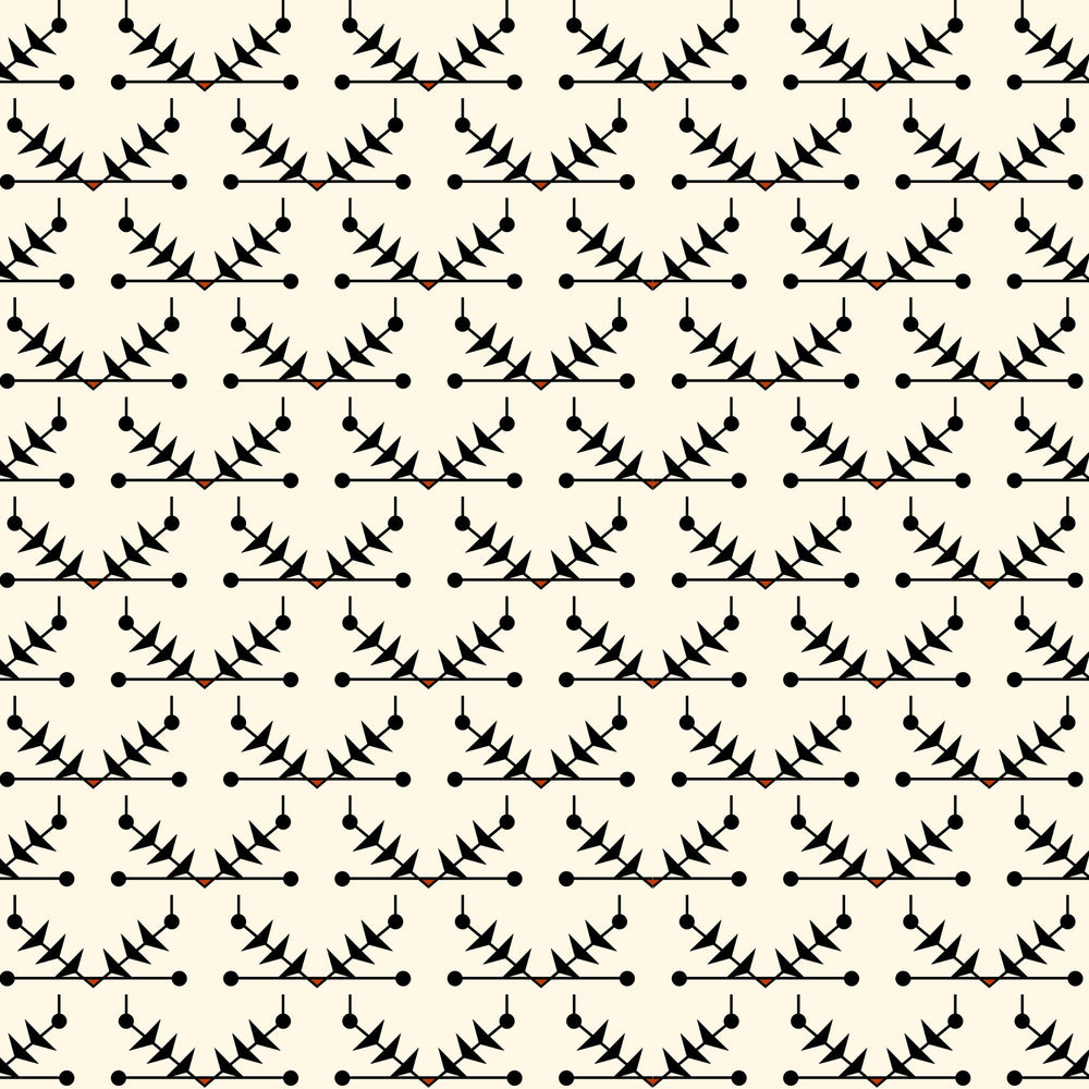 Atomic Trellis Wallpaper - Black