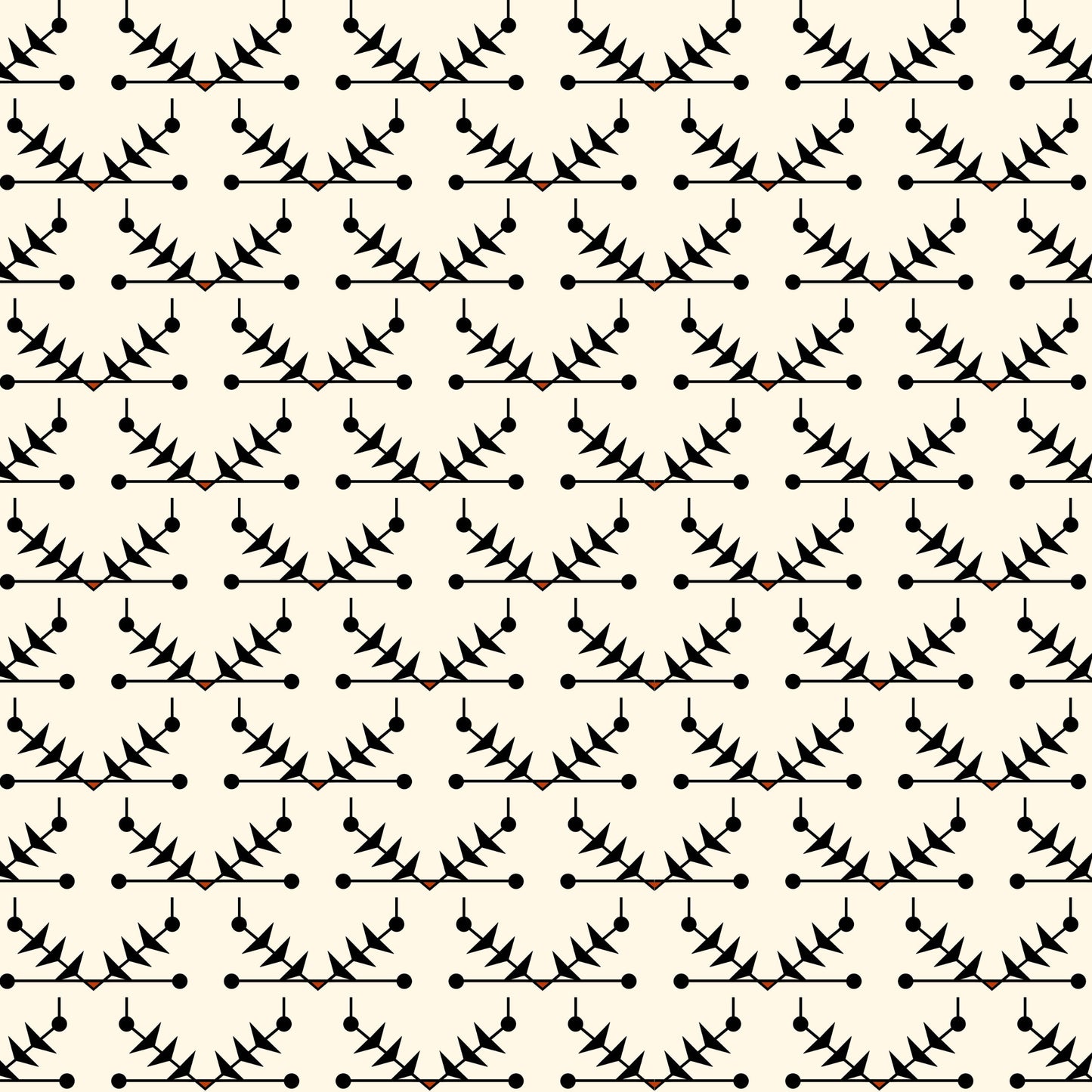 Atomic Trellis Wallpaper - Black