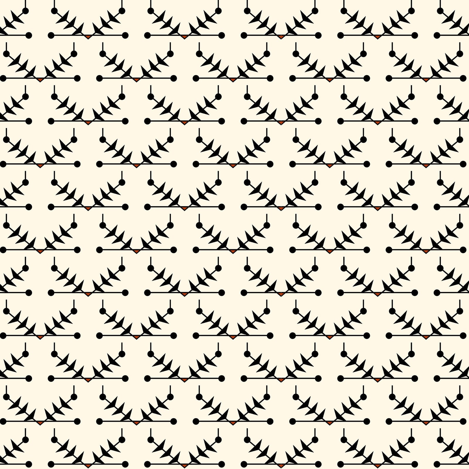 Atomic Trellis Wallpaper - Black