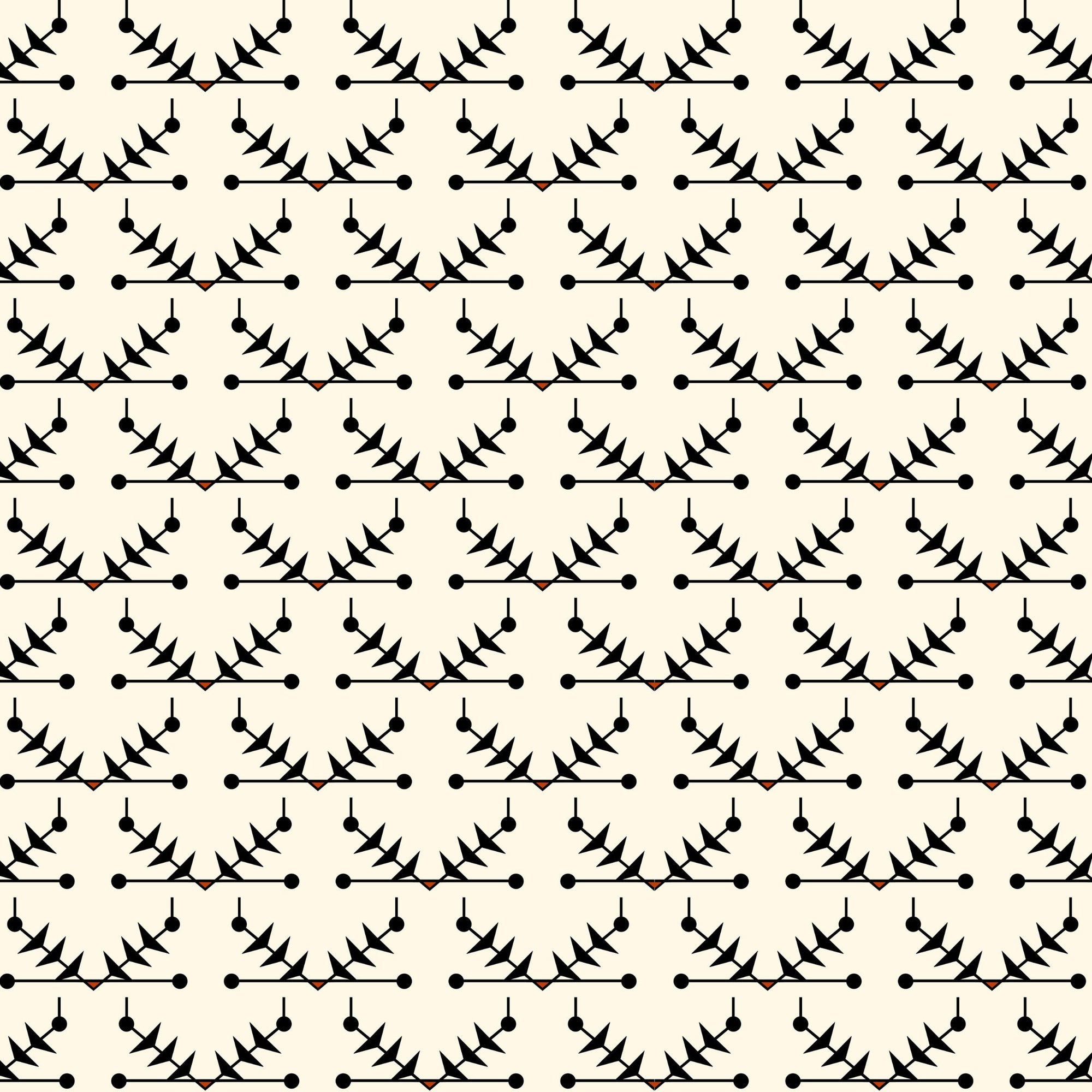 Atomic Trellis Wallpaper - Black