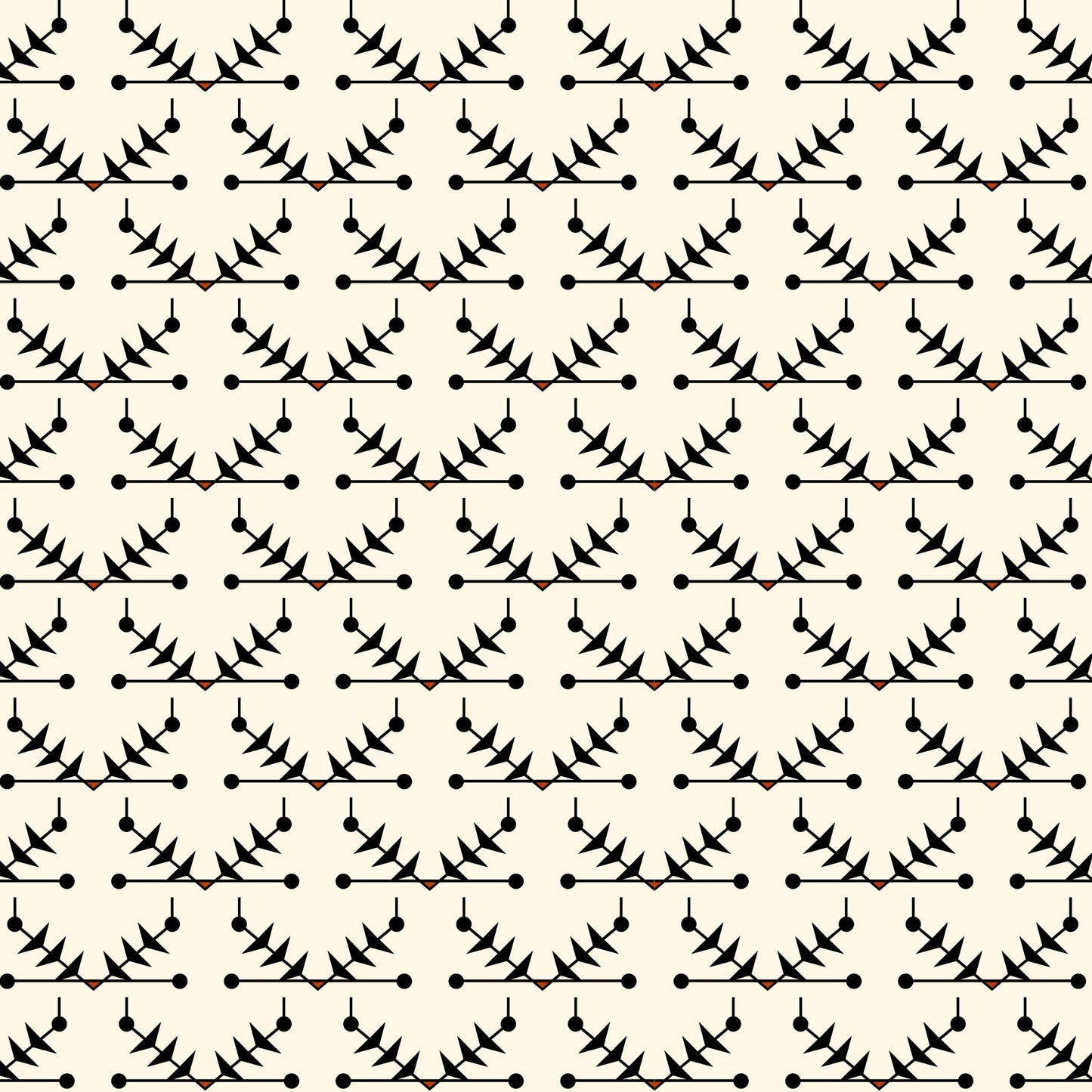 Atomic Trellis Wallpaper - Black
