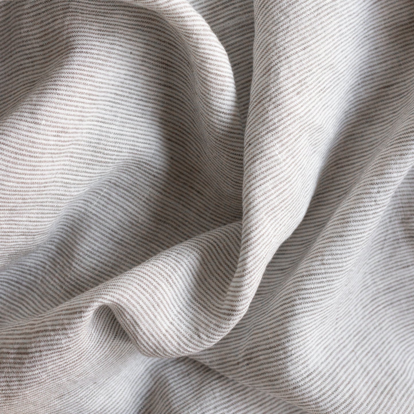 Beige Round Linen Tablecloth