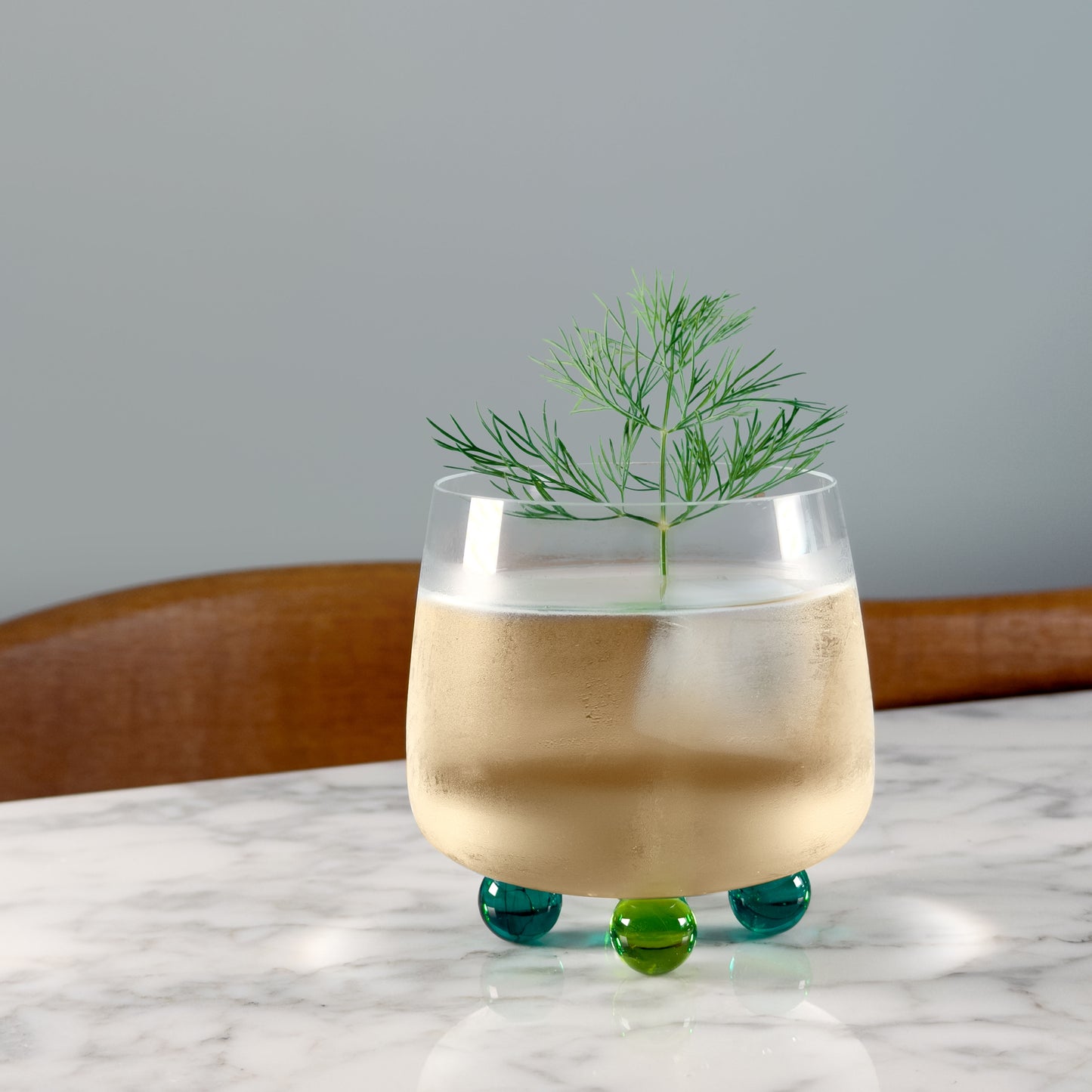 Midori Cocktail & Wine Glass