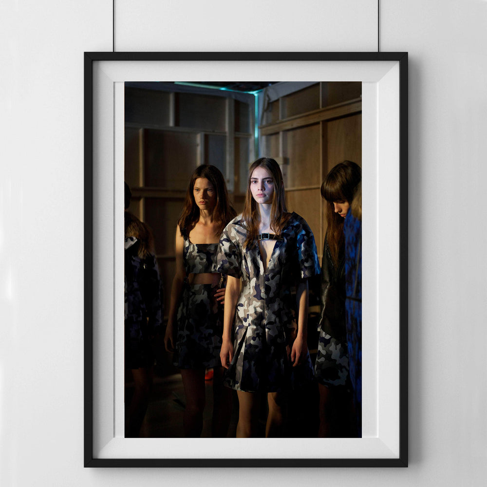 Backstage at Christopher Kane Photograph