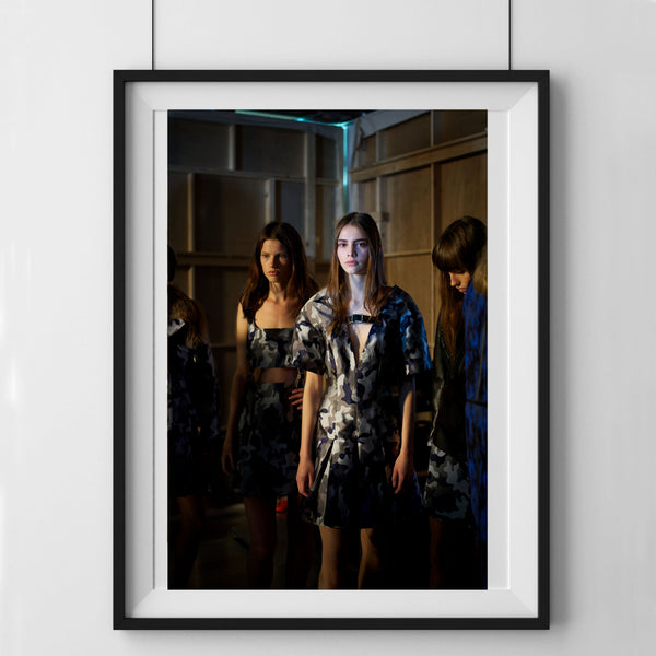 Backstage at Christopher Kane Photograph