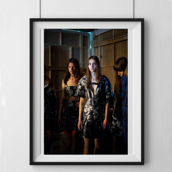 Backstage at Christopher Kane Photograph