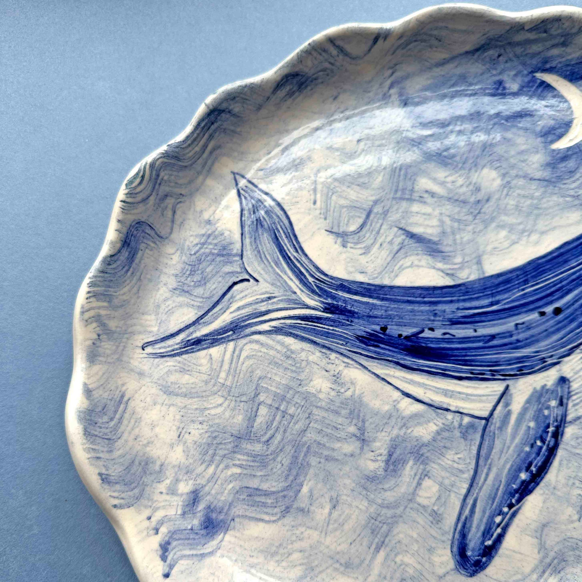 Humpback Whale & The Moon Serving Platter