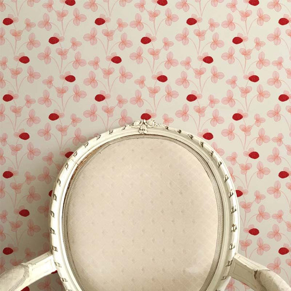 Chintz Constance Wallpaper - Pink